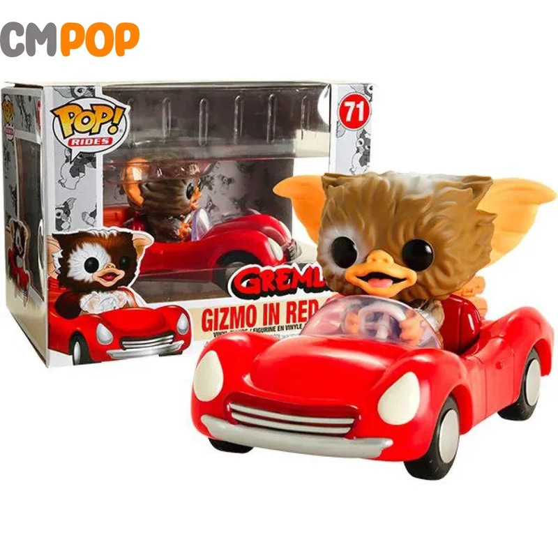 Gizmo In Red Car  - #71 - Funko Pop! - Rides - Gremlins - Hot Topic Exclusive - Jumbo