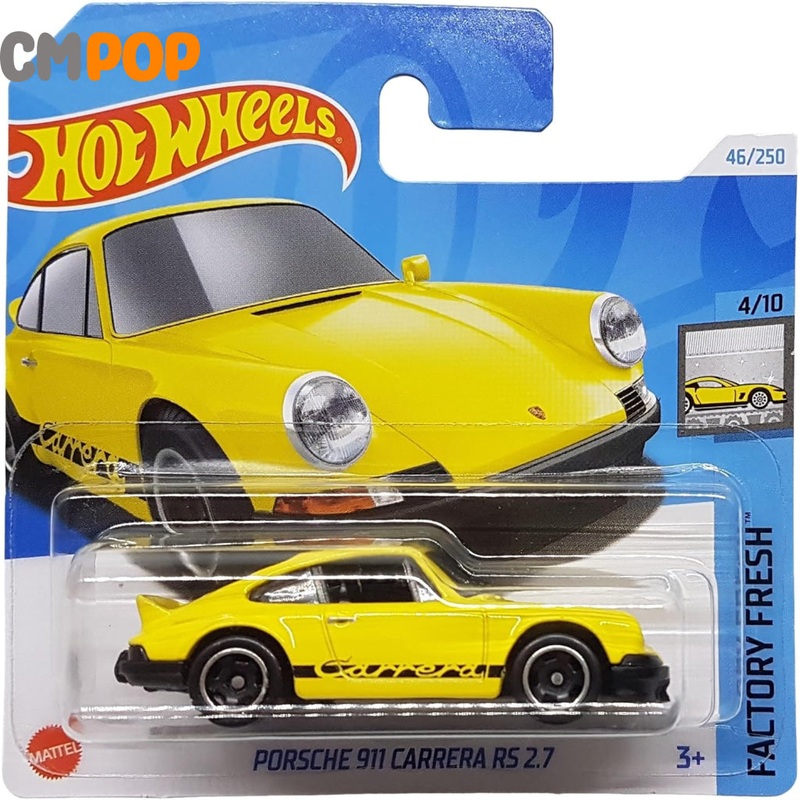 Hot Wheels - Factory Fresh - Porsche 911 Carrera RS 2.7 (46/250) - (Half Card) YELLOW
