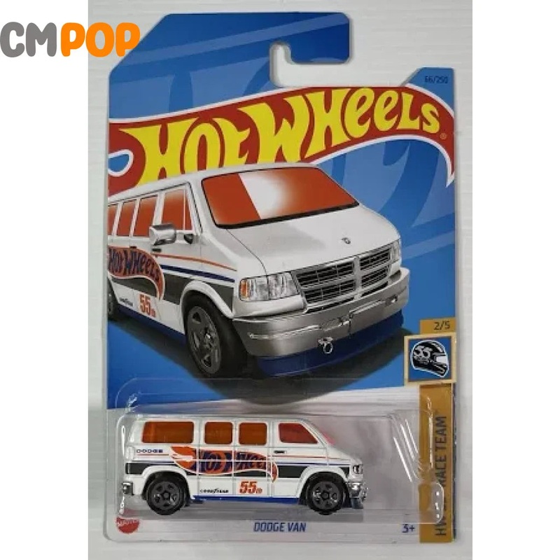 Hot Wheels - HW 55 Race Team - Dodge Van (66/250) - White (Full Card)