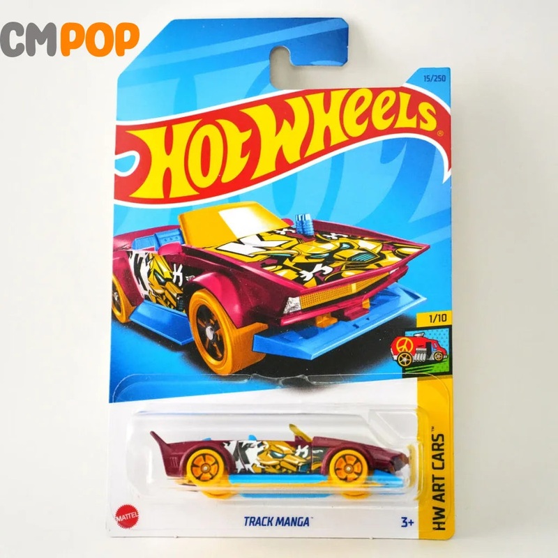 Hot Wheels - HW Art Cars - Track Manga (15/250) - Red (Half Card)