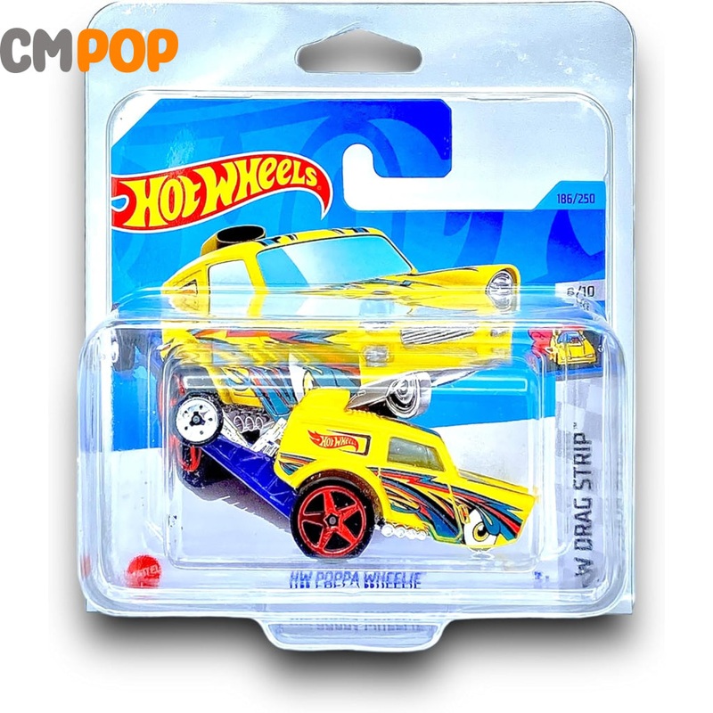Hot Wheels - HW Drag Strip - HW Poppa Wheelie (186/250) - Yellow (Half Card)