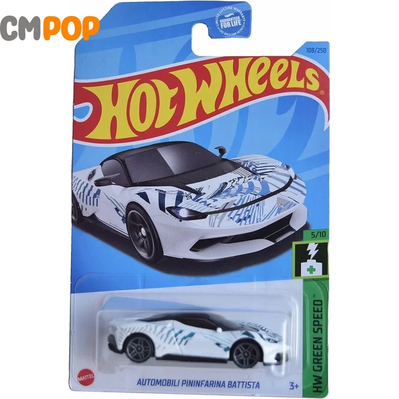 Hot Wheels - HW Green Speed - Automobili Pininfarina Battista (108/250) - White (Half Card)