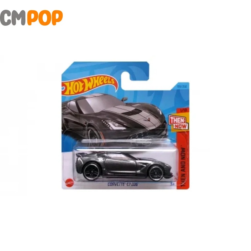 Hot Wheels - Then And Now - Corvette C7 Z06 (193/250) - Black (Half Card)