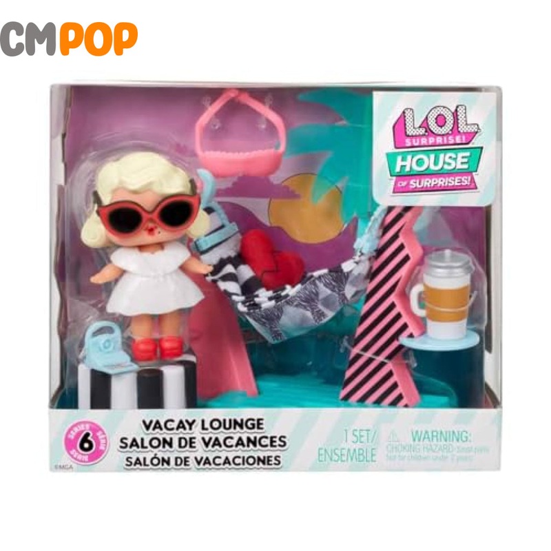 L.O.L. Surprise - OMG House of Surprises - Vacay Lounge Playset S6 w/ Leading Baby