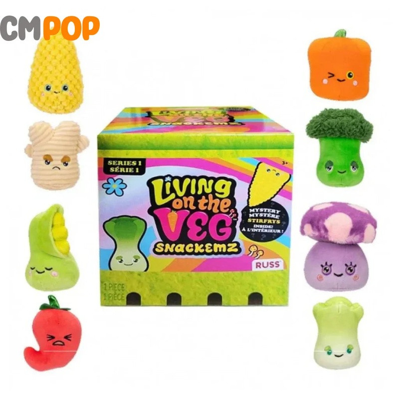 Living On The Veg - Snackemz 7.5cm Mystery Plush S1 (Assorted Designs)