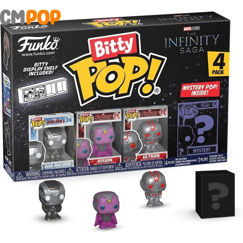 Marvel - War Machine 4 Pack -  Bitty Funko Pop! - Marvel - Mystery Pop