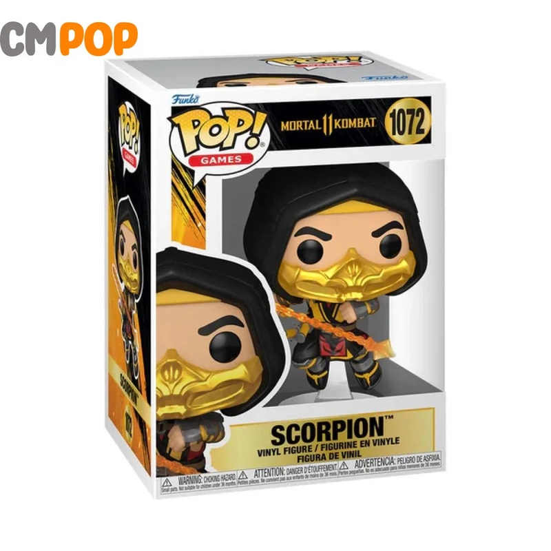 Scorpion  - #1072 - Funko Pop! - Games -Mortal Kombat - Games