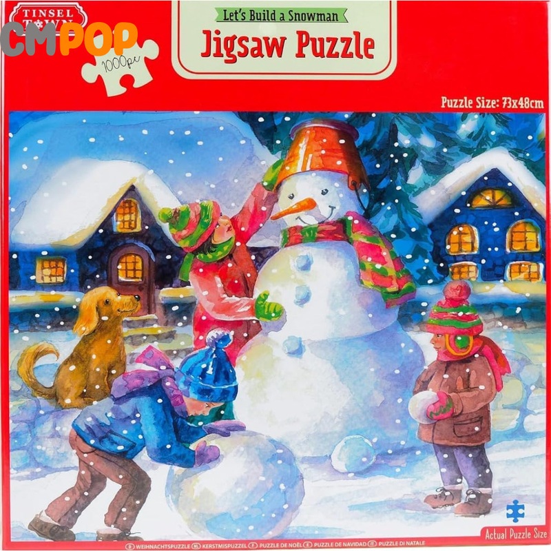 Tinsel Town: Jigsaw Puzzle - Lets Build a Snowman (1000pcs)