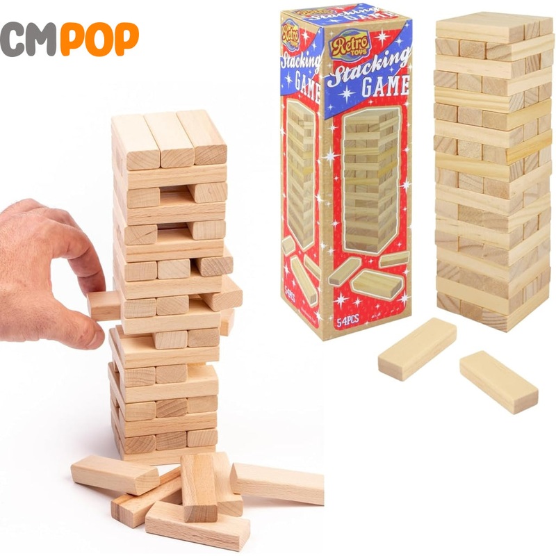 Wooden Stacking Game 54pcs