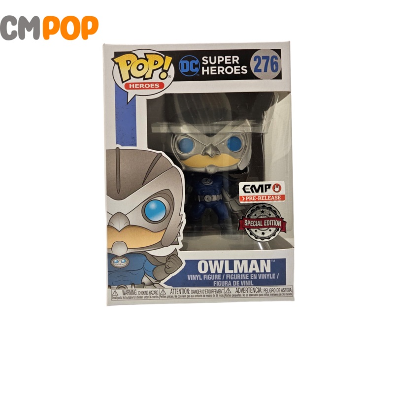 Owlman - #276 -  Funko Pop! - DC Super Heroes - 7/10 condition - Special Edition - EMP Exclusive