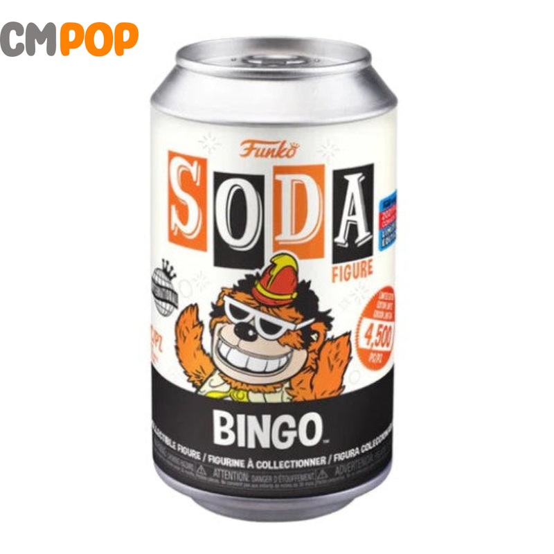 Bingo - Funko Vinyl Soda - 4500 Pieces - The Banana Splits - TV - Chance Of Chase - 2021 NYCC Exclusive
