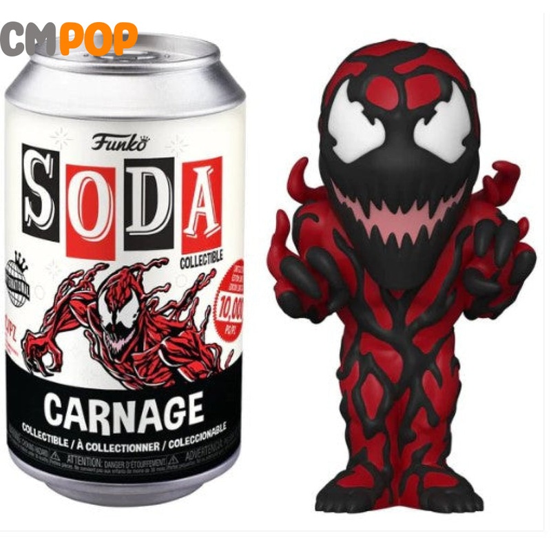 Carnage - Funko Vinyl Soda - 10,000 Pieces - Marvel - Chance Of Chase