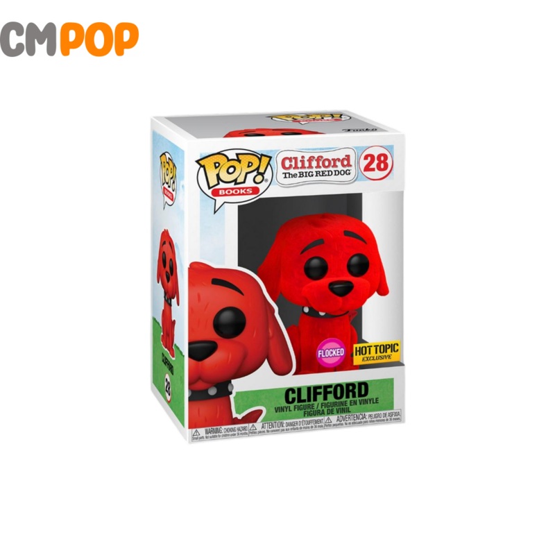 Clifford The Big Red Dog Flocked - #28 - Funko Pop! - Hot Topic Exclusive