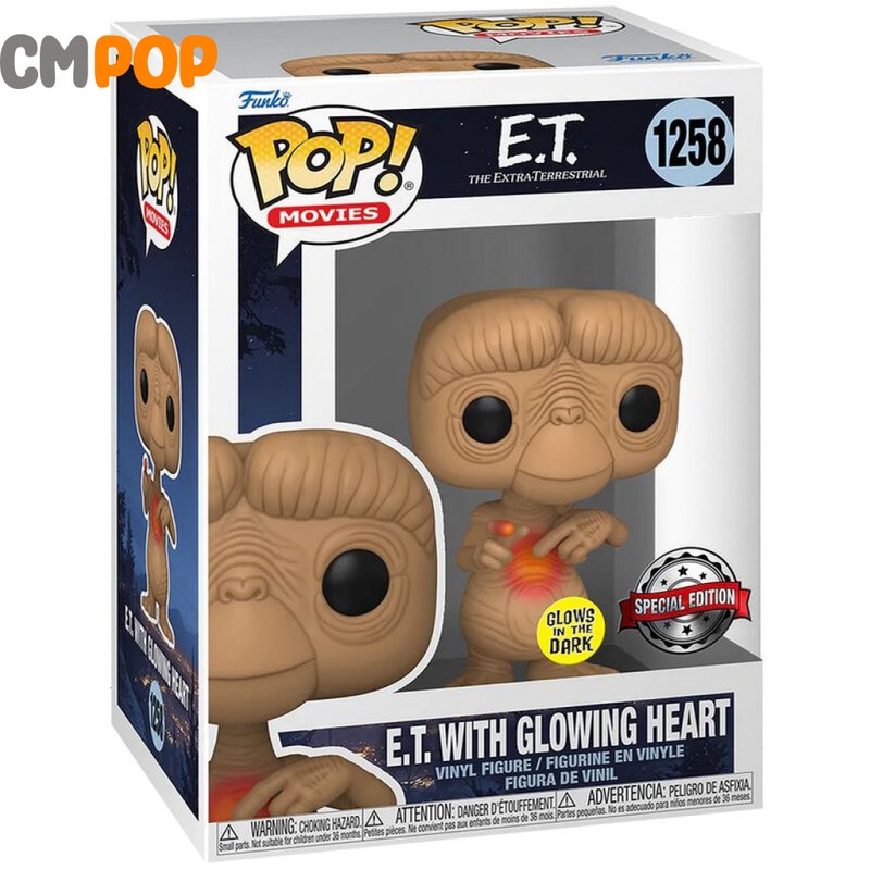 E.T with Glowing Heart - #1258- Funko Pop! - E.T - Special Edition Exclusive