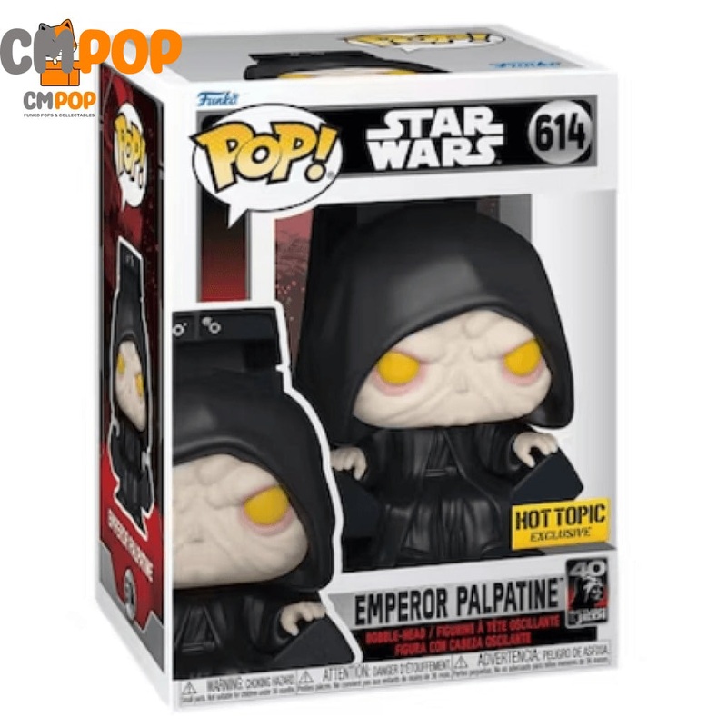 Emperor Palpatine - #614 - Funko Pop! - Star Wars - Hot Topic Exclusive