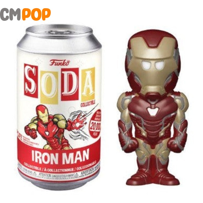 Iron Man - Funko Vinyl Soda - 20,000 Pieces - Marvel - Chance Of Chase