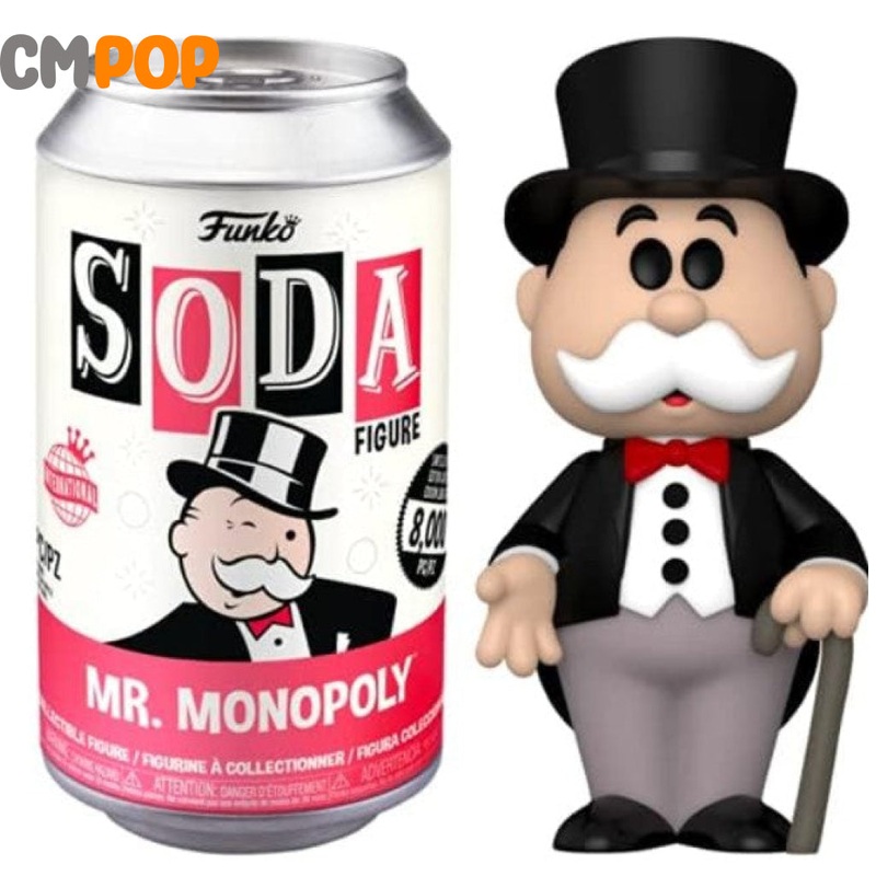 Mr. Monopoly - Funko Vinyl Soda - 8,000 Pieces - Chance Of Chase - Games