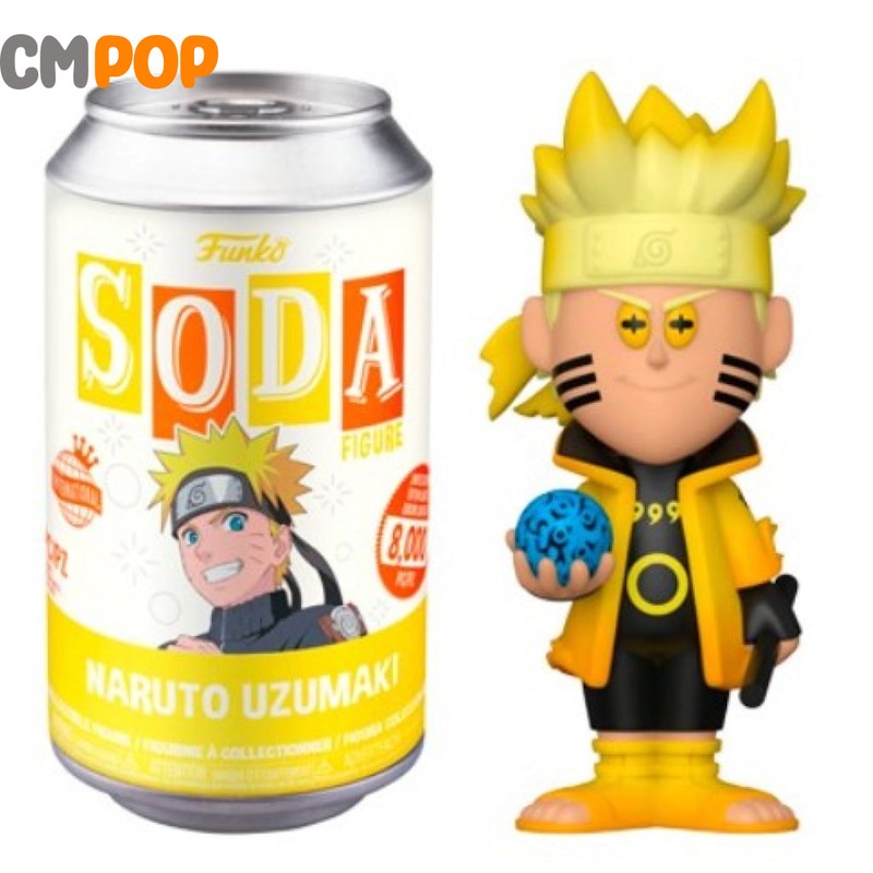 Naruto Uzumaki - Funko Vinyl Soda - 8,000 Pieces - Naruto Shippuden - Anime - Chance Of Chase