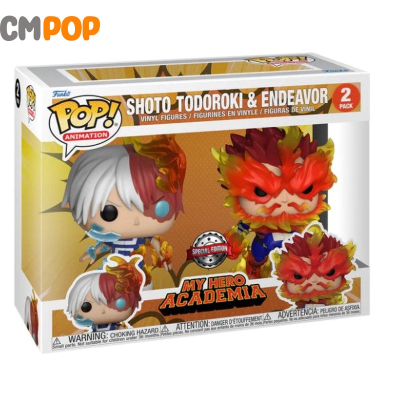 Shoto Todoroki & Endeavour- 2 pack - Funko Pop! - My Hero Academia - Special Edition Exclusive