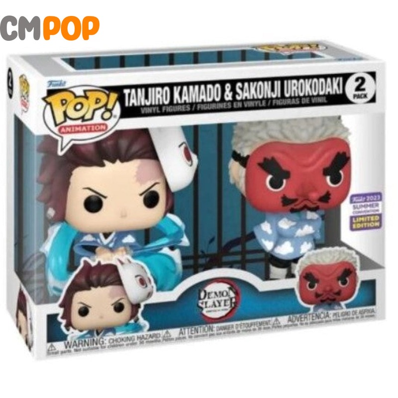 Tanjiro Kamado & Sakonji Urokodaki - Funko Pop! - Summer 2023 Convention Exclusive - Demon Slayer