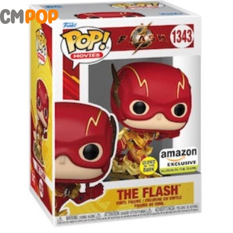 The Flash GITD - #1343 - Funko Pop! - The Flash - DC  - Amazon Exclusive