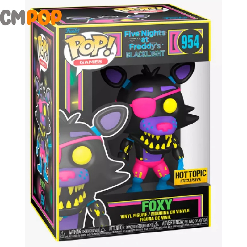 Foxy Blacklight - #954 - Funko Pop! - Five Nights At Freddys - Hot Topic Exclusive