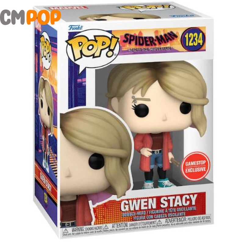 Gwen Stacy - #1234 - Funko Pop! - Spider-man Across The Spiderverse - Marvel - Gamestop Exclusive