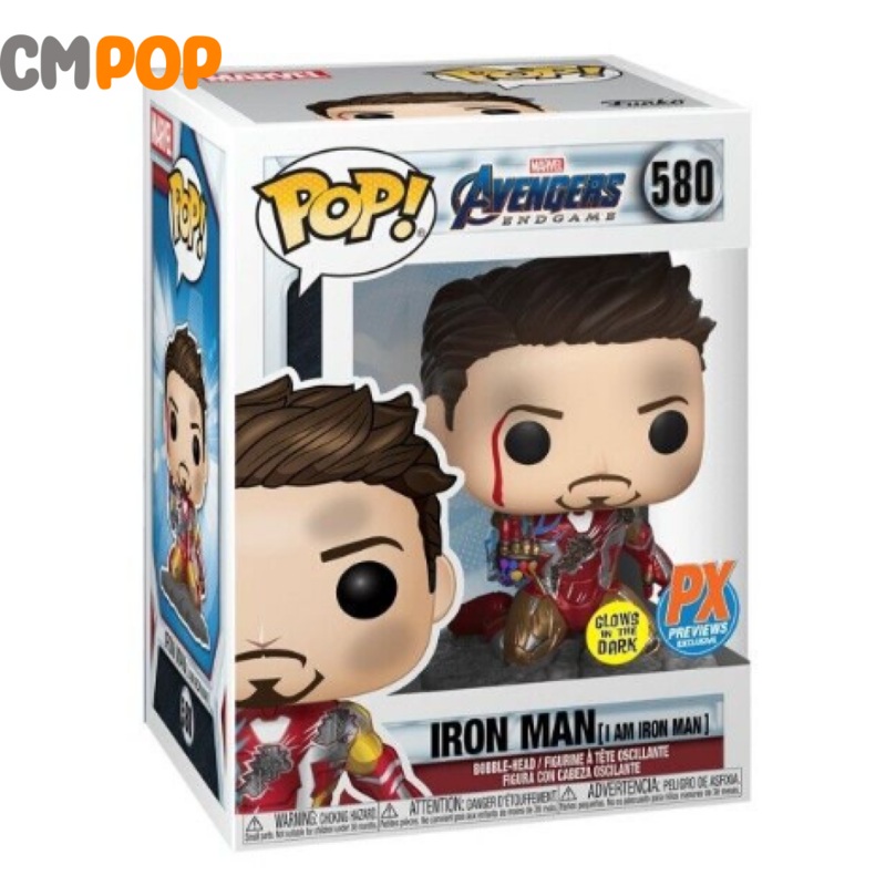 Iron Man - I Am Iron Man GITD - #580 - Funko Pop! - Marvel - PX Exclusive