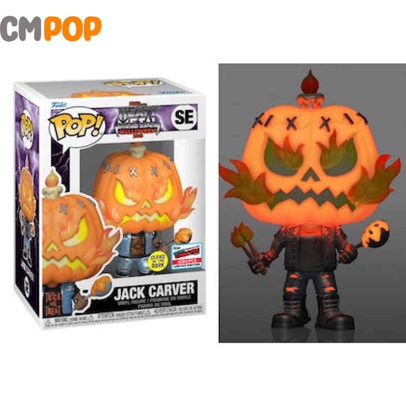 Jack Carver GITD - #SE - Funko Pop! - NYCC 2023 Stickered Convention Exclusive Limited 1000 Pieces - Heavy Metal Halloween