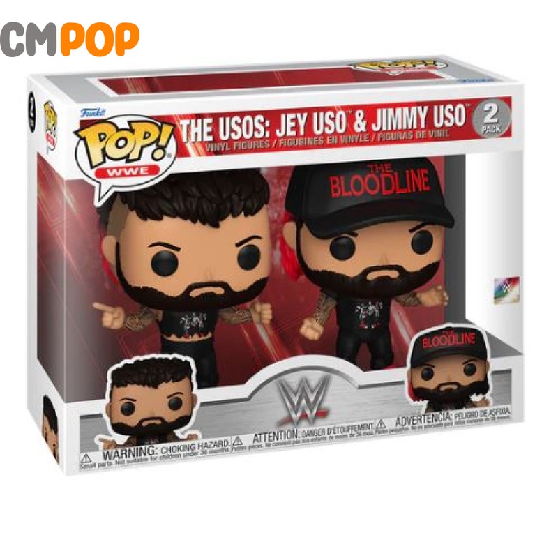 Jey And Jimmy Uso - The Uso's 2 Pack - Funko Pop! - WWE