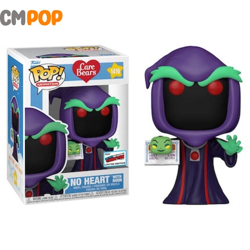 No Heart Bear With Book - #1416 - Funko Pop! - Care Bears - NYCC 2023 Stickered Convention Exclusive