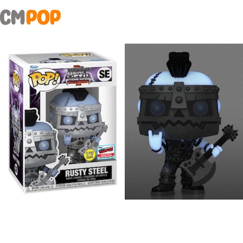 Rusty Steel GITD - #SE - Funko Pop! - NYCC 2023 Stickered Convention Exclusive Limited 1000 Pieces - Heavy Metal Halloween