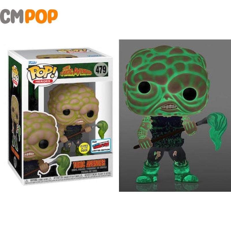 The Toxic Avenger GITD - #479- Funko Pop! - NYCC 2023 Stickered Convention Exclusive