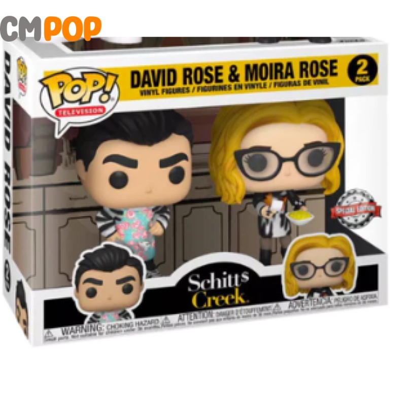 David Rose & Moira Rose - 2 Pack - Funko Pop! - Schitts Creek - Special Edition Exclusive
