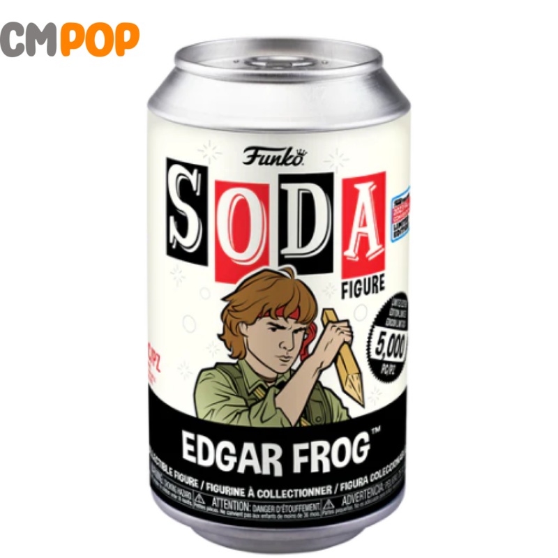 Edgar Frog - Funko Vinyl Soda - 5000 Pieces - The Lost Boys - Chance Of Chase - NYCC 2023 Stickered Con Exclusive