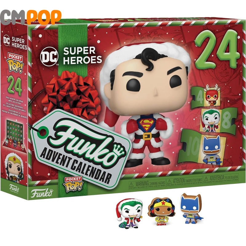 DC 2023 Advent Calendar - 24 Piece - Funko Pop! - Christmas