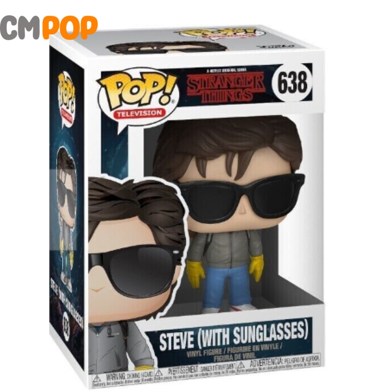 Steve (With sunglasses) - #638 - Funko Pop! - Pop Television - Stranger Things