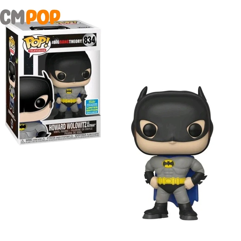 Howard Wolowitz As Batman - #834 - Funko Pop! - Big Bang Theory - 2019 Summercon Exclusive
