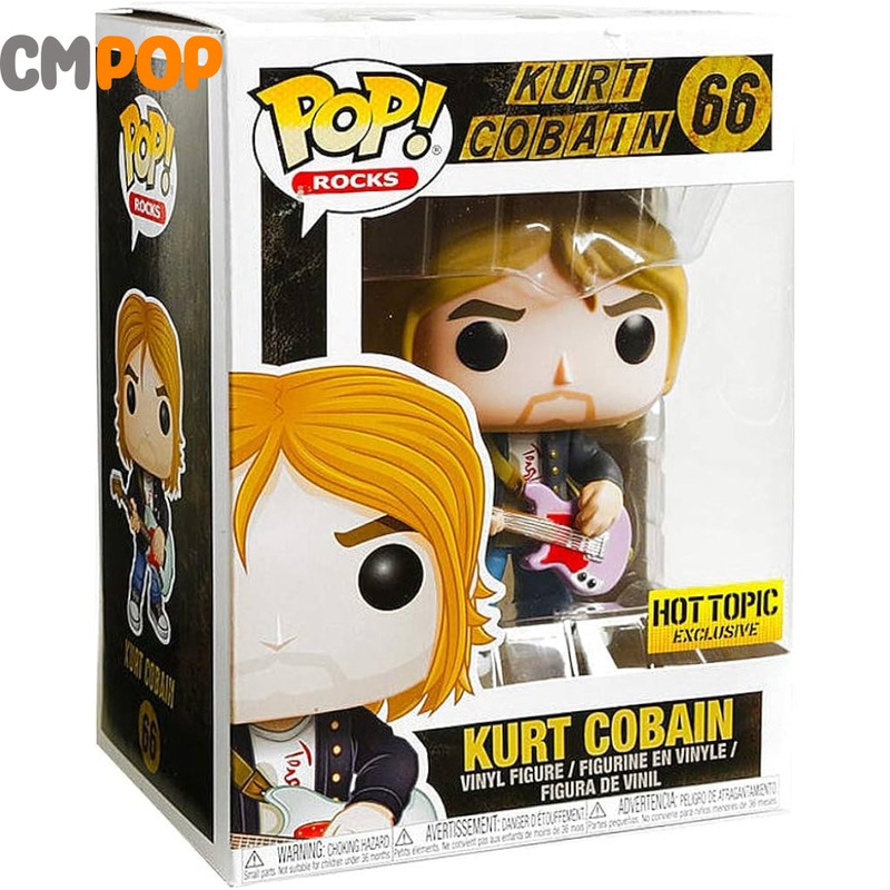 Kurt Cobain - #66 - Funko Pop! - Rocks - Kurt Cobain - EMP Exclusive - Hot Topic Exclusive