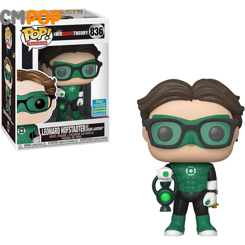 Leonard Hofstadter as Green Lantern - #836 - The Big Bang Theory  - Funko Pop - Television - 2019 Summer Convention Limited Edition Exclusive