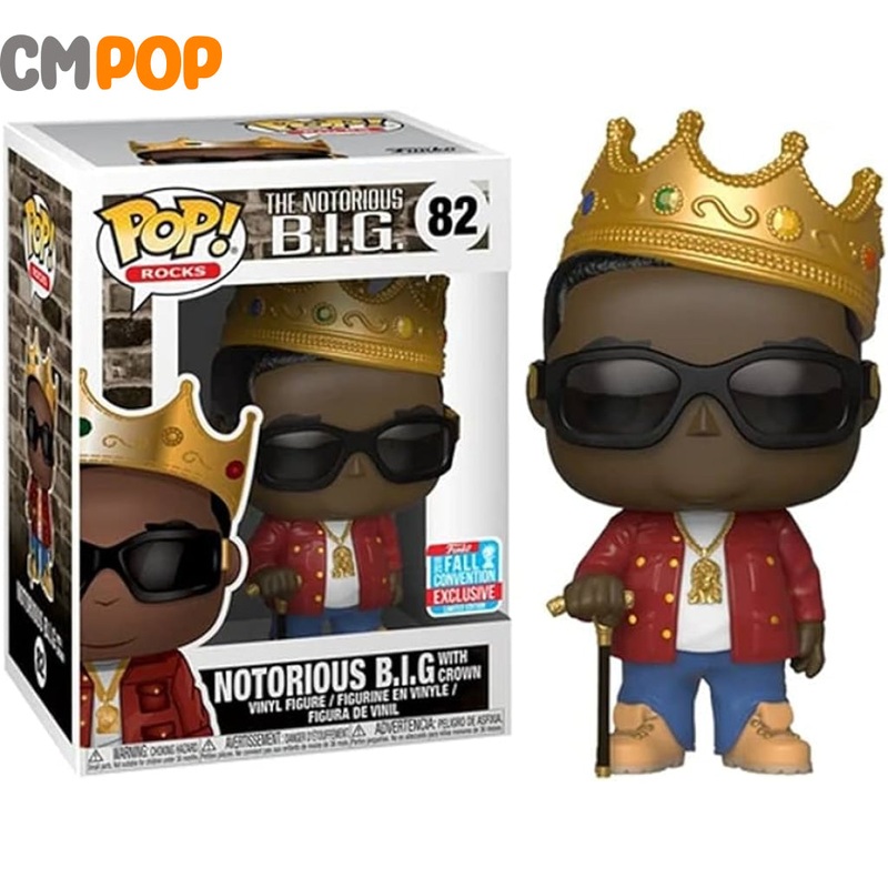 Notorious B.I.G with crown - #82 - Funko Pop! - The Notorious BIG - Fall Convention 2018 Limited Edition