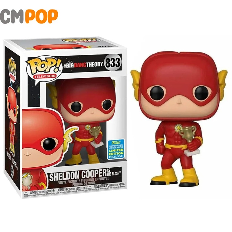 Sheldon Cooper As The Flash  - #833 - Funko Pop! - Big Bang Theory - 2019 Summer Con Exclusive