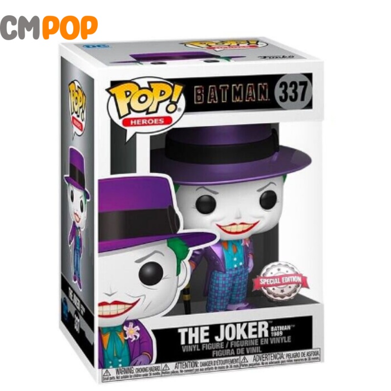 The Joker Batman 1989 - #337 - Funko Pop! - Batman - Special Edition
