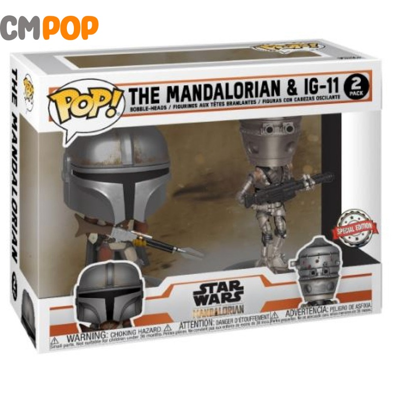 The Mandalorian & IG-11 2 Pack - Funko Pop! - Star Wars Mandalorian