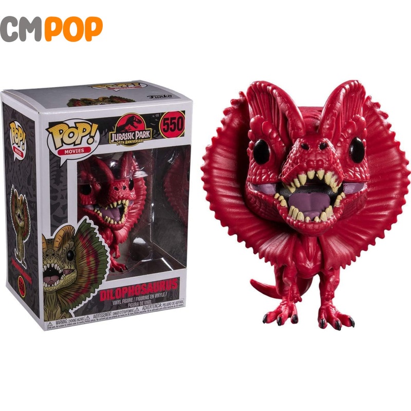 Dilophosaurus Red - #550 - Funko Pop! - Jurassic Park- Funko Special Edition