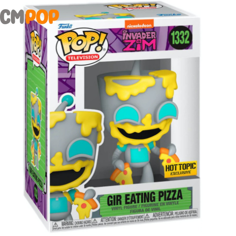 Gir Eating Pizza - #1332- Funko Pop! - Invader Zim - Hot Topic Exclusive
