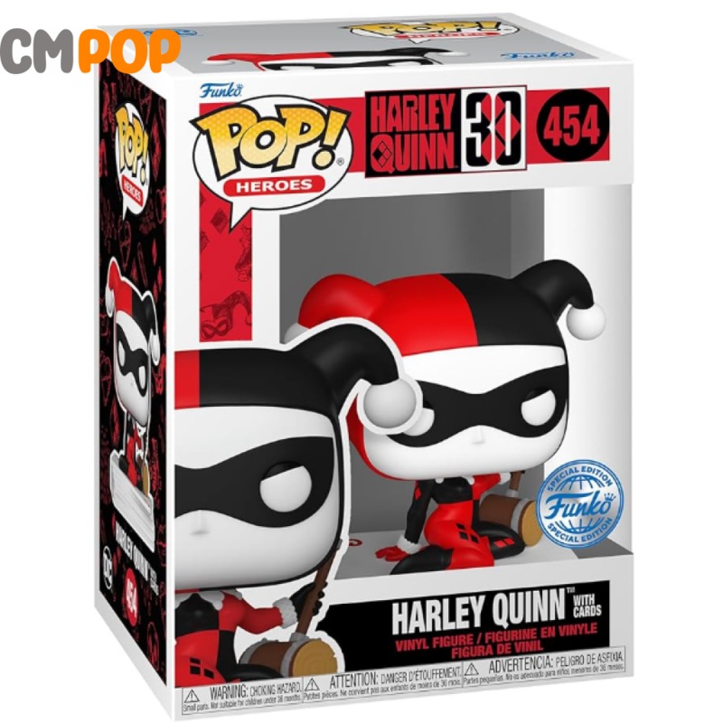 Harley Quinn On Cards - #454 - Funko Pop! - DC - Funko Exclusive