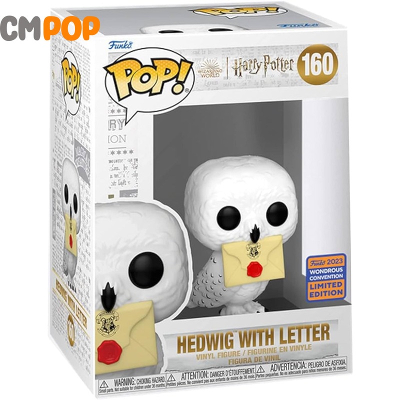 Hedwig with letter - #160 - Funko Pop! - Harry Potter - Wonderous Convention 2023 Exclusive