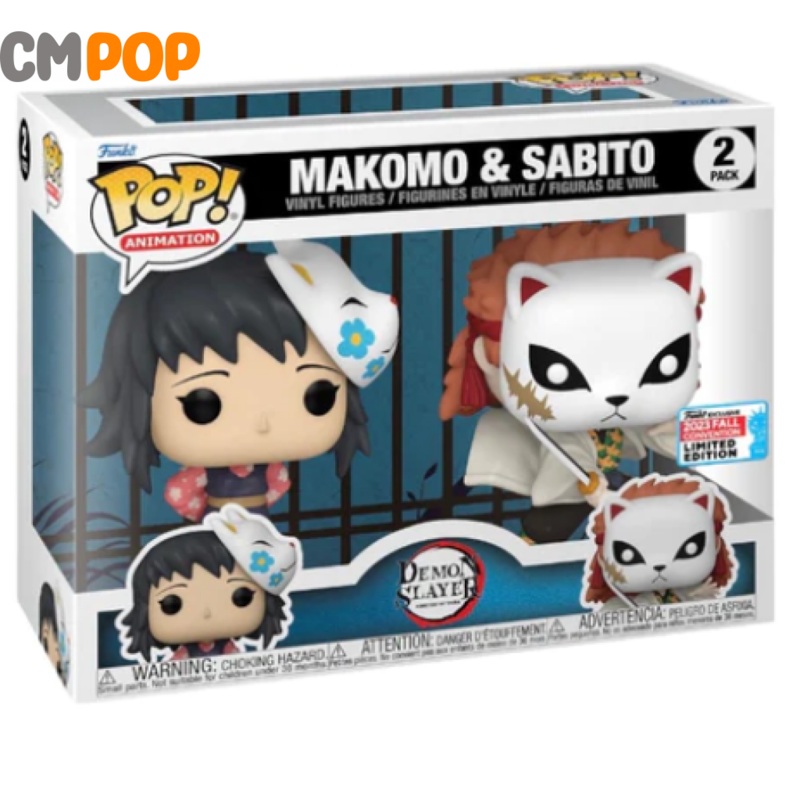 Makomo & Sabito - Funko Pop! - NYCC 2023 Shared Stickered Convention Exclusive - Demon Slayer
