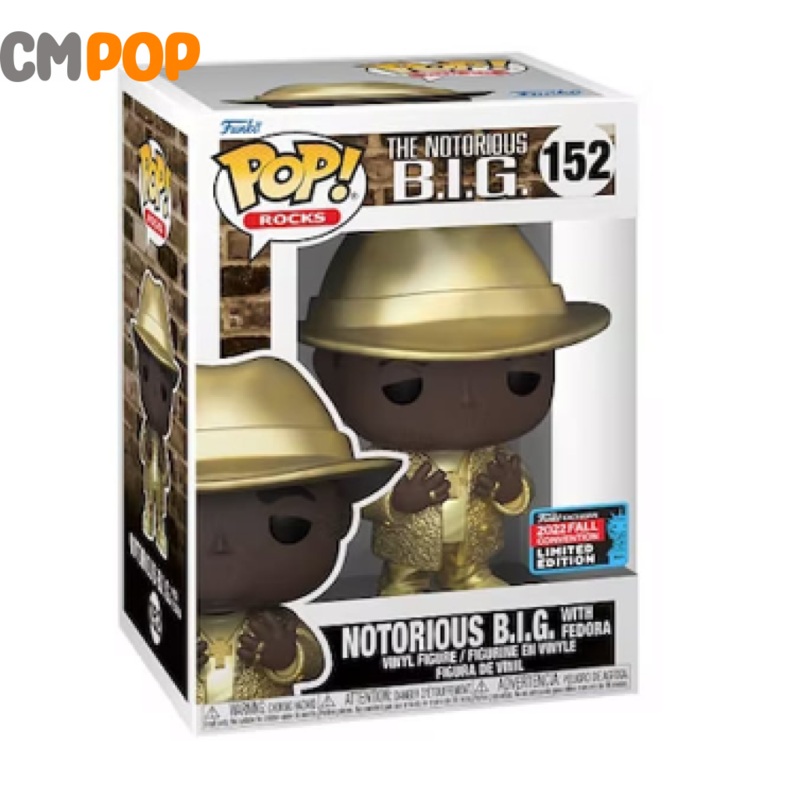 Notorious B.I.G with Fedora - #152 - Funko Pop! - The Notorious BIG - Fall Convention 2022 Limited Edition